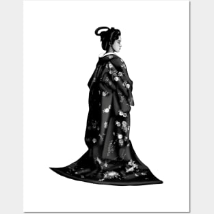 Geisha Silhouette Posters and Art